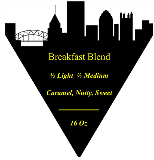 1/2 Light 1/2 Medium Roast - Breakfast Blend - Single Bag